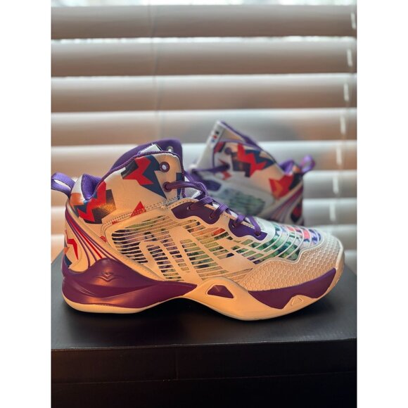 High Top Basketball Mens Size 10.5 Multi-Colored Sneakers Sports Shoes - Picture 4 of 9